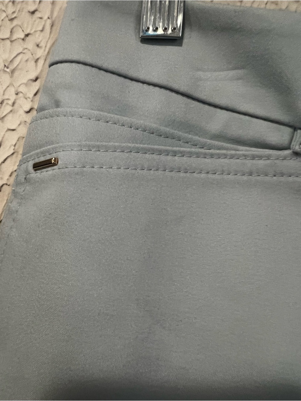 White House Black Market pale blue mid rise dress shorts size 6 - Picture 6 of 13